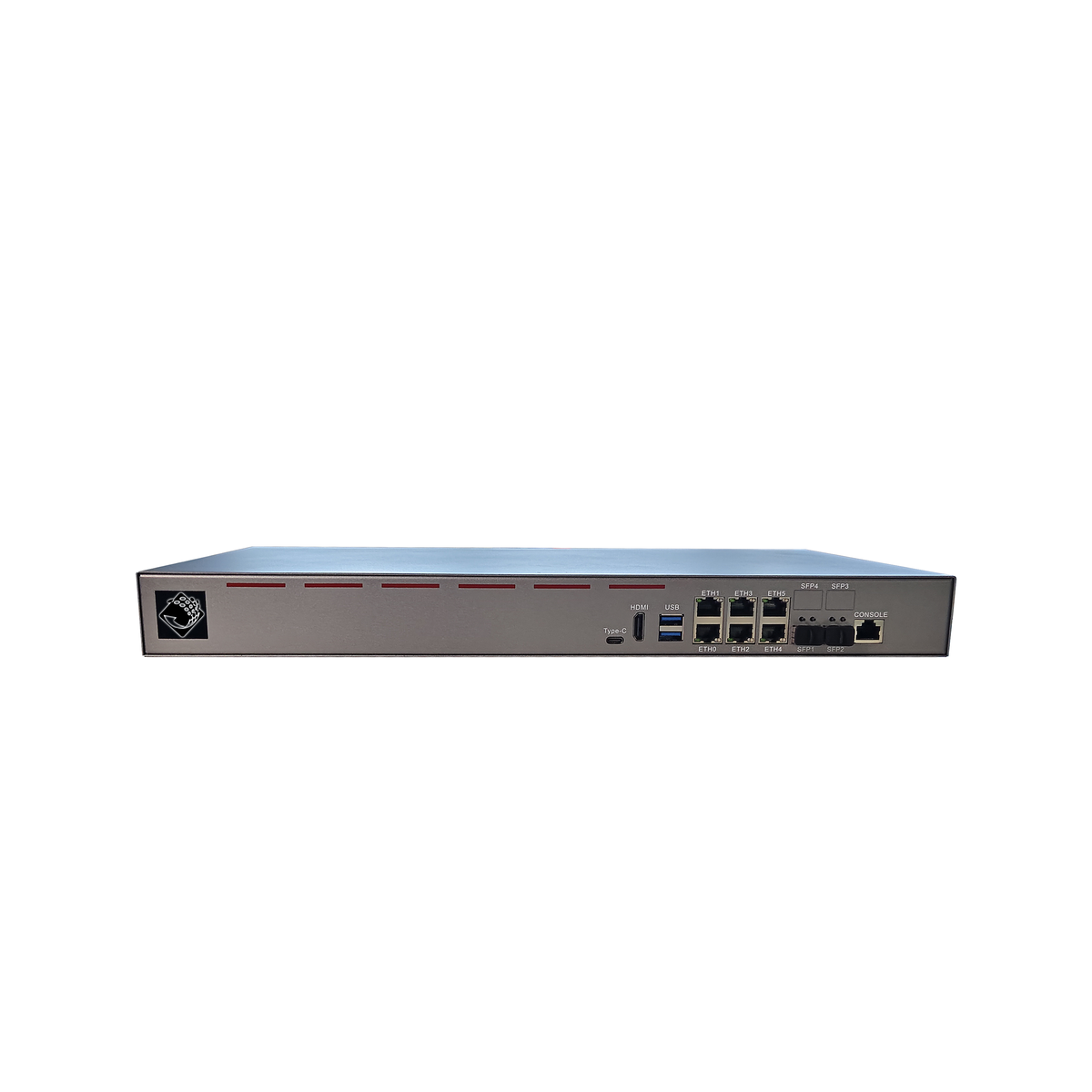 1U Rackmount Industrial PC مع 6 منافذ شبكة LAN و 2 منافذ بصرية SFP (جيجابايت/10G)