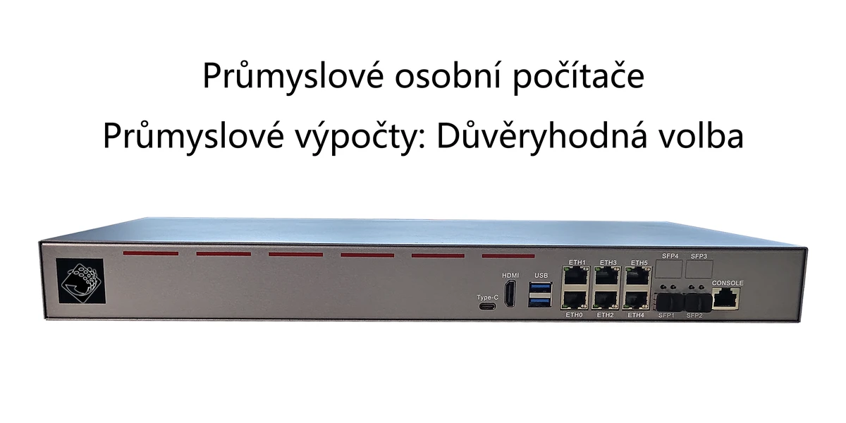 Průmyslové PC ChangFan B75 do 1U racku – 6x port 2,5GbE RJ45 a 2x port 10G SFP+, vysoce výkonný softwarový router a zařízení pro síťové zabezpečení