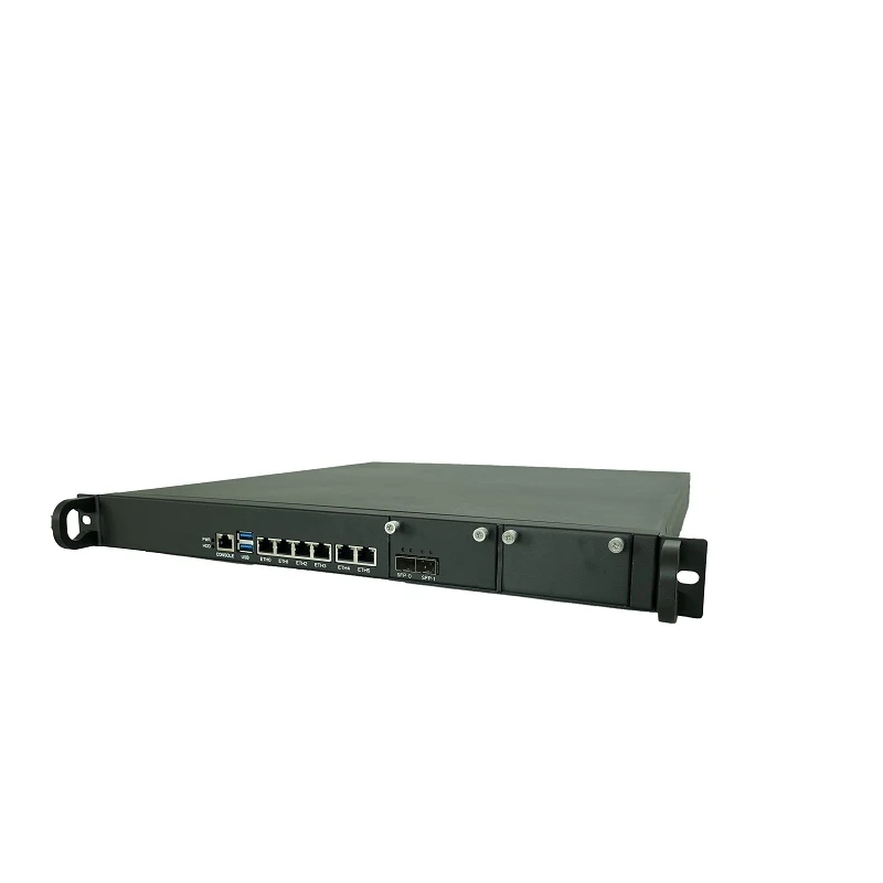 1U Rackmount Network Appliance Intel C236 6 x GbE Firewall