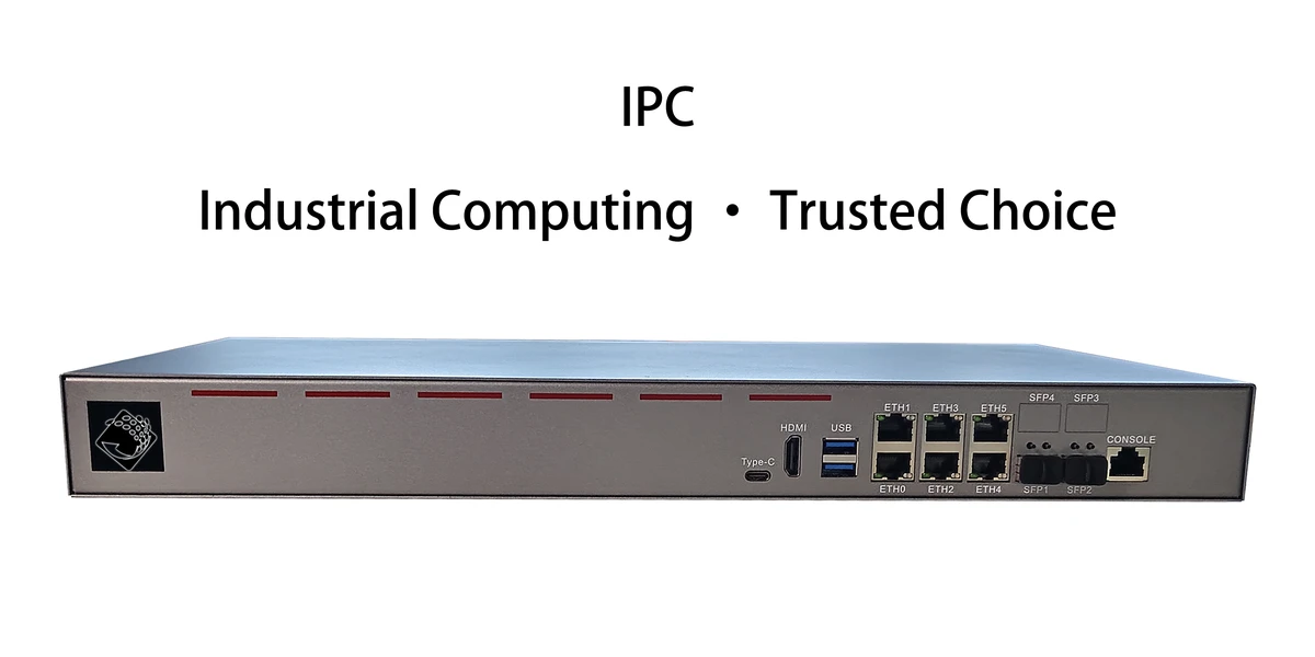 ChangFan B75 1U Rackmount Industrial PC - 6 x 2.5GbE RJ45 Ports & 2 x 10G SFP+ Ports, High-Performance Soft Router & Network Security Appliance
