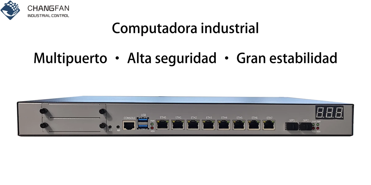 Changfan Technology 946 - 8l2s 1u Machine Building IPC - 8 puertos eléctricos 2.5g y 2 puertos ópticos 10g, enrutamiento suave de alto rendimiento y Plataforma de hardware de Seguridad de red
