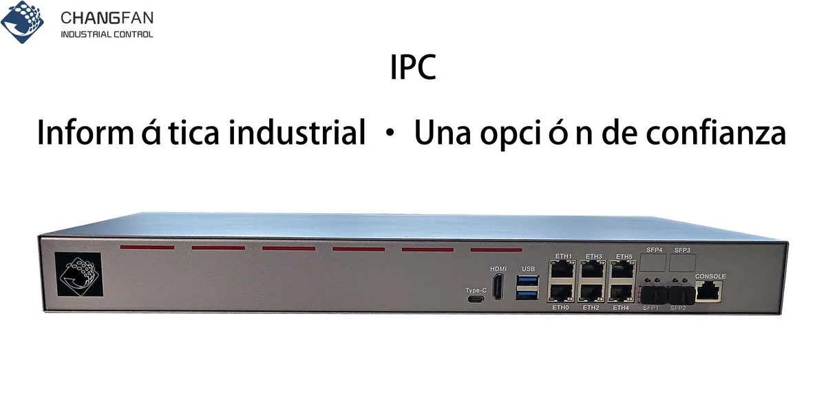 Changfan Technology 946 1u ordenador industrial montado en máquina - 6 puertos eléctricos 2.5g y 2 puertos ópticos 10g, enrutamiento suave de alto rendimiento y Plataforma de hardware de Seguridad de red