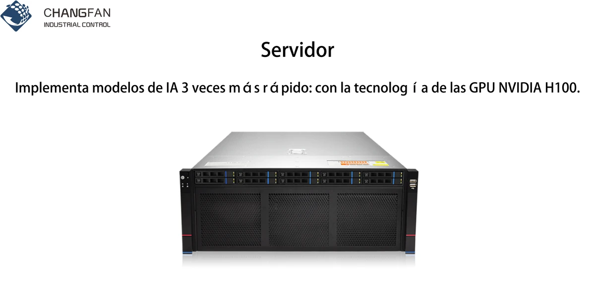 Servidor GPU de estante 4u de changfan Technology - procesador escalable Intel xeon de doble canal, chipset 6621a, soporte para 8 GPU de doble ancho, Plataforma de aprendizaje profundo de Ia y computación de alto rendimiento
