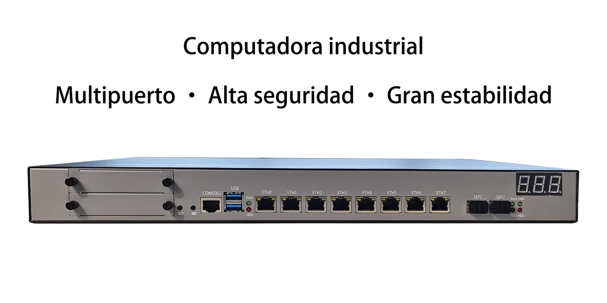 Changfan Technology 946 - 8l2s 1u Machine Building IPC - 8 puertos eléctricos 2.5g y 2 puertos ópticos 10g, enrutamiento suave de alto rendimiento y Plataforma de hardware de Seguridad de red