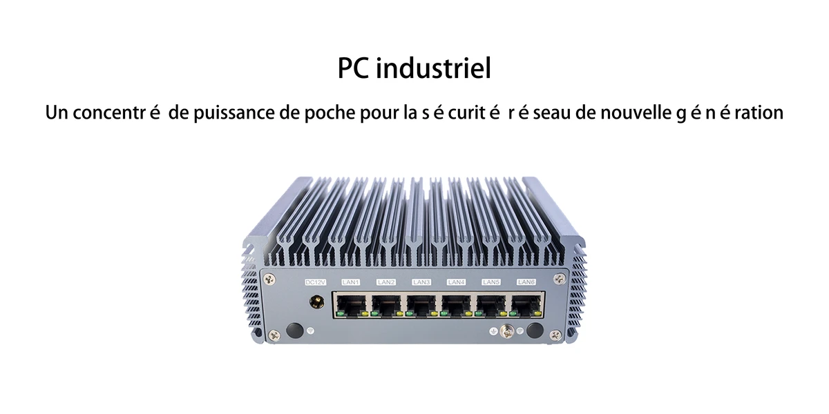 Unité centrale mini - commande mécanique 3865u de Long Sail Technology - processeur Intel Celeron Dual - core, conception sans ventilateur à faible consommation d'énergie, routage doux et passerelle Edge Computing