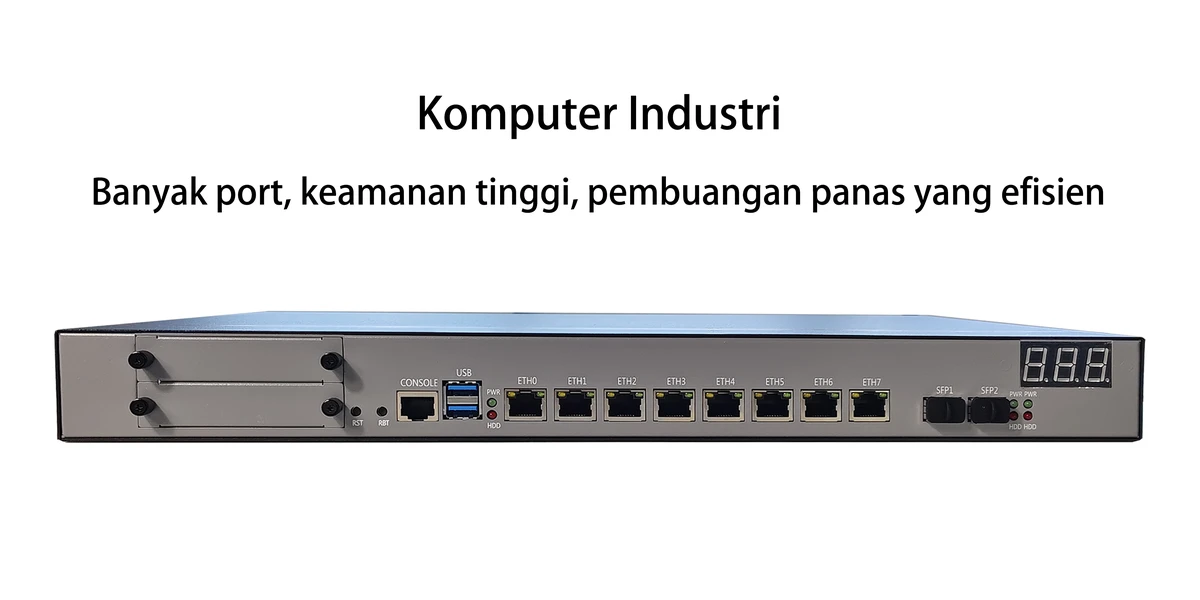 PC Industri Rackmount 1U ChangFan 946-8L2S - 8 Port RJ45 2,5GbE & 2 Port SFP+ 10G, Soft Router & Perangkat Keamanan Jaringan Berperforma Tinggi