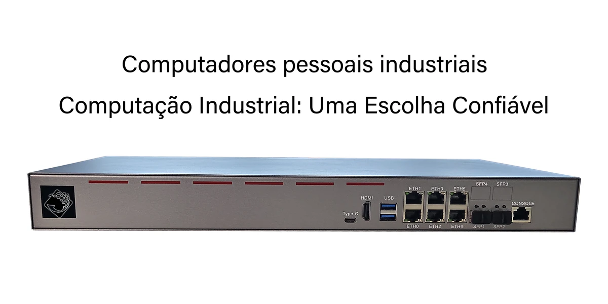 PC Industrial ChangFan B75 para Rack 1U – 6 portas RJ45 2,5GbE e 2 portas SFP+ 10G; Soft Router de alto desempenho e dispositivo de segurança de rede.