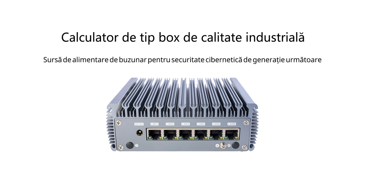 Mini PC industrial ChangFan 3865U – Procesor Intel Celeron Dual-Core, design fără ventilator cu consum redus de energie, router software și gateway pentru edge computing