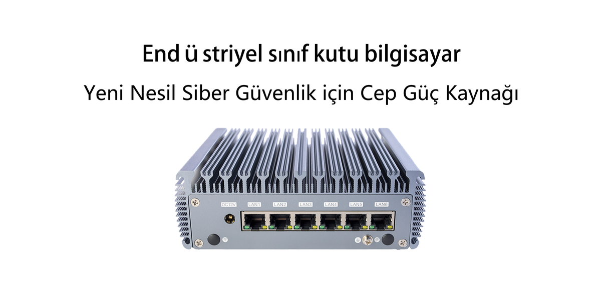 ChangFan 3865U Mini Endüstriyel PC - Intel Celeron Çift Çekirdekli İşlemci, Fansız ve Düşük Güç Tüketimli Tasarım, Yazılım Tabanlı Yönlendirici (Soft Router) ve Uç Bilişim Ağ Geçidi