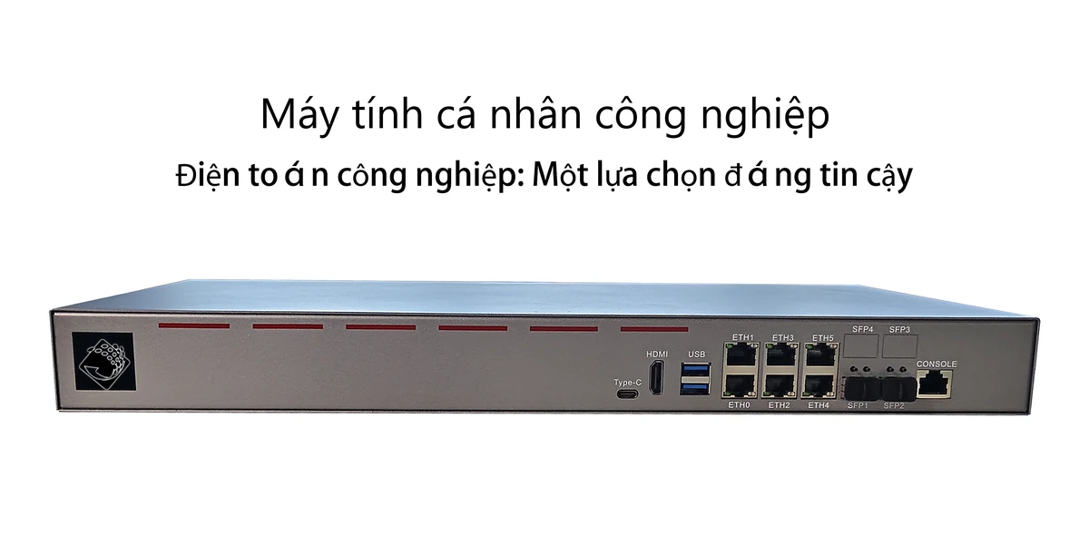 Máy tính công nghiệp gắn tủ rack 1U ChangFan B75 - 6 cổng RJ45 2.5GbE & 2 cổng SFP+ 10G, Router mềm hiệu năng cao & Thiết bị bảo mật mạng
